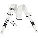 DiMarzio DD2200W 2 Inch Nylon ClipLock Guitar Strap White w/Bonus LuLuRock Picks (x3) 663334000148