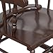HOMCOM Wooden Baby Nursery Rocking Chair - Dark Brown