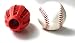 Healthy Teeth Interactive Dog Toy Chew Red Toothbrush Alternative All Natural Brushing Bouncy Durable Rubber Ball For Dogs Massage Teeth Gums (Red)