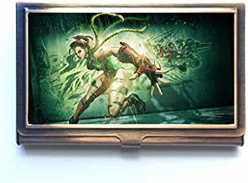 Custom Eet Fighter X Tekken Cammy Girl Best Thin Fashion Business Name Card Holder Bronze Stainless Steel Case from ShangRa