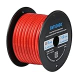 BNTECHGO 8 Gauge Silicone Wire Spool 50 ft Red