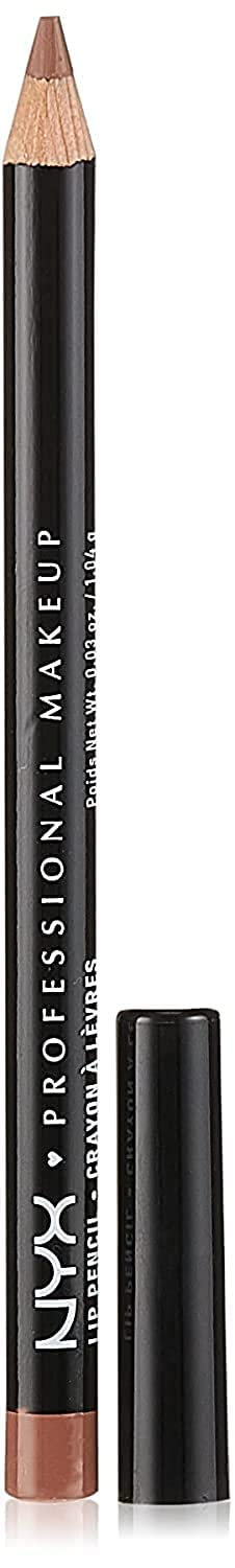 NYX Professional Makeup Slim Lip Pencil, Creamy Long-Wearing Lip Liner to Prevent Bleeding, Buttery-Soft Precision Pencils for Defined Lips, Shade: 857 Nude Beige