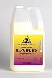 Lard Organic Foods Rendered Pork Fat by H&B OILS CENTER Grass-Fed Traditional Cooking Oil All Natural 100% Pure 128 oz, 7 LB, 1 gal