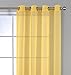 MIUCO 2 Panels Grommet Textured Solid Sheer Curtains 95 Inches Long for Windows (2 x 54 Wide x 95