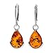 KAB Cognac Baltic Amber Sterling Silver 925 Beauty Earrings 7