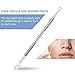 IBEET Blackhead Remover Tweezers Kit,Comedone Extractor Tool,Anti-microbial,Treatment for Blemish,Whitehead Popping, Zit Removing for Risk Free Nose, Silver, 2 PCS