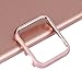 Metal Bumper Case Protective Cover Aluminum Alloy Edge Frame Guard (NOT Screen Protector) Compatible with Apple Watch 38mm Series 3 2 1, Rose Gold
