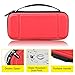 Fintie Carry Case for Nintendo Switch – [Shockproof] Hard Shell Protective Cover Portable Travel Bag w/10 Game Card Slots and Inner Pocket for Nintendo Switch Console Joy-Con & Accessories, Red Whitethumb 4