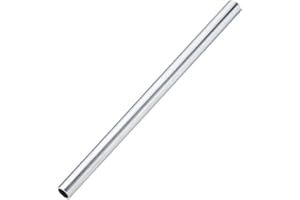 PATIKIL 6063 Aluminum Tubing, 1/2" (13mm) OD x 7/16" (11mm) x 10" Length 0.04" (1mm) Wall Thickness Seamless Round Aluminum T