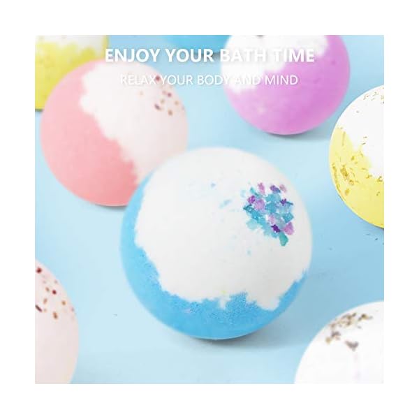 Scent-Hi-Bath-Bombs-with-2-Scented-Candles-Handmade-Natural-Spa-Bubble-Bombs-and-Floating-Fizz-Fizzes-Body-Moisturize-Perfect-For-Bubble-Spa-Bath-Pure-Natural-Scents-Gift-For-Women-Kids Bath Bombs Gift Set, Fizzy Bubble Bath Bombs, Scented Candles for Bubble and Spa Bath, Gift for Women, Birthday, Mother…