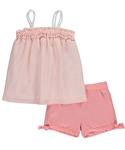 Nautica Girls' Fashion Top and Shorts Sets