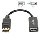 Display Port to HDMI,Anbear Displayport to HDMI Adapter Cable(Male to Female) for DisplayPort Enabled Desktops and Laptops to Connect to HDMI Displays Adapter