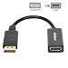 Display Port to HDMI,Anbear Displayport to HDMI Adapter Cable(Male to Female) for DisplayPort Enabled Desktops and Laptops to Connect to HDMI Displays Adapter primary