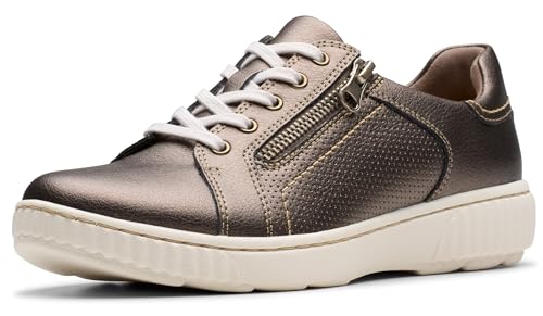 Clarks Women's Caroline Janna Leather Sneakers Bronze