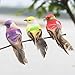 lwingflyer 12pcs Artificial Simulated Feather Birds with Claw Foam Mini Love Birds for Craft Home Ornaments Garden Wedding Decoration Embellishing 12cm/4.7inch