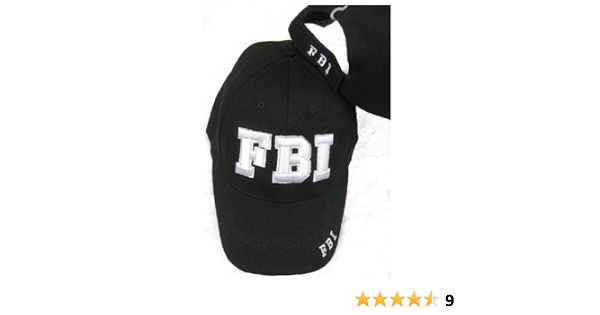 FBI Embroidered Adjustable HAT Black 