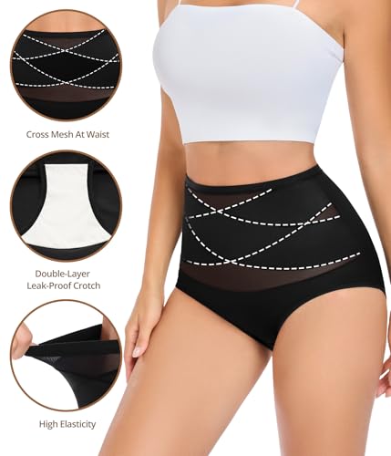 UMIPUBO Women's Panties High Waisted Briefs Seamless Briefs High Waist Invisible Underwear Comfortable and Soft Elastic Underwear Women