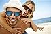 Cali Sun Polar Sunglasses | Polar Sunglasses for Men | Polar Sunglasses for women | Unisex Polarized Sunglasses | Sunglasses Case | (Black Frame, Blue Tint)