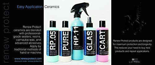 GLAS : : Polysilazane (SiO2 & TiO2) Nano-Ceramic Hydrophobic Coating for Whole Car & RV - Tires - Windshield - Patio Furniture - Shower Door - Wall Tiles - Stainless Steel // 16oz + Free GLOZ Sample - Thumbnail 5