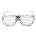Fun Central Multicolor LED Light Up Slotted Shades - Flashing Glasses for Kids and Adults