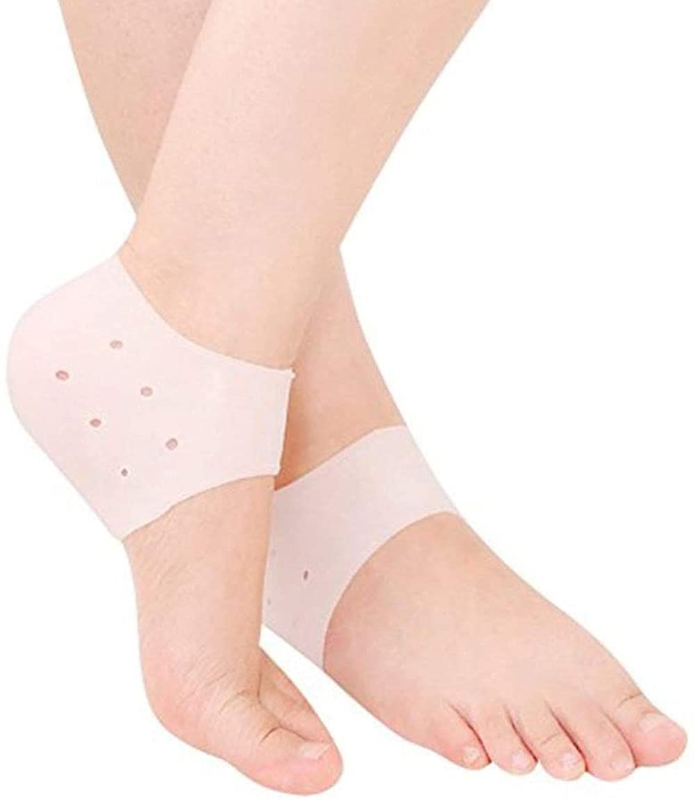 Pedimend™ Silicone Gel Breathable Heel Protector | Cracked Foot Skin Care Protectors | Strong and Thick | Non-Slip Mat Foot Care Pain Relief | Anti-Cracking | Cushion Pad | Prevent Heel Bone Blisters