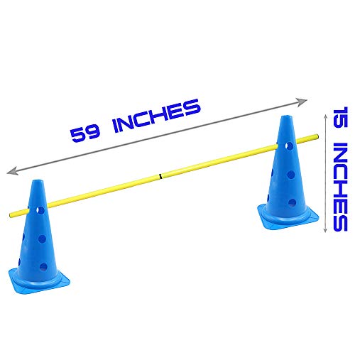 AKA Sports Gear Hurdle-Cones & Poles Set(Cone Only)