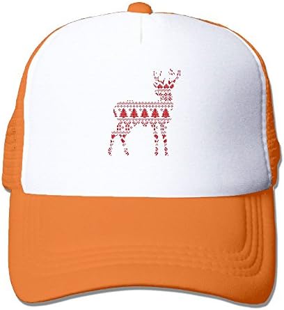 WGMHQQ Unisex Scandinavian Winter Deer Fashion Mesh Cap Trucker Hats