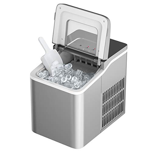 RELAX4LIFE Eiswürfelmaschine Tragbar 1,6 L, Ice Maker 9 Eiswürfel in 8 min, Eiswürfelbereiter 12 kg pro Tag, leise… – Bild 3