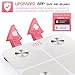 Digital Weight Scale Smart Bathroom Wireless Body Fat Scale BMI Scale, Body Composition Analyzer Health Monitor with Step-On Technology Smartphone App 330 lbs - White
