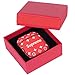 fits Well it in Apple Airpod 1&2 Case,Elegant Airpods Leather Case, Shockproof Airpods case Cover,with Carabiner and Wrist Strap, (Red)