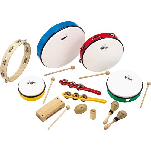 Nino Percussion NINOSET012 Classroom Rhythm Set, 12 Pieces