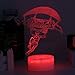 Boys Gift Night Light Loveing 3D Lllusion Lamp with Touch Switch& Acrylic Base Wedding Birthday Party Family Gathing Decor (Crack Character Gliding)
