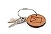 Herringbone Keychain, Wood Twist Cable Keychain - Small