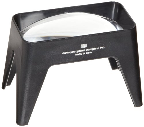 Donegan A-2072 Aspheric Rectangular Stand Magnifier, 3X Magnification, 2