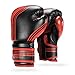Sanabul Core Boxing Gloves (Black/Red, 16 oz)
