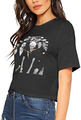 DeniseJPeterson Depeche Mode Womens Crop Short Sleeve Tees Fashion Blouse Dew Navel