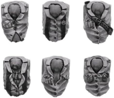 Kromlech Conversion Bitz: Orc Afrika Korps Torsos (6) Miniature TOYS