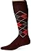 Sockwell Men's Argyle Graduated Compression Socks, Port, Large/X-Large