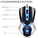 USB Wired Gaming Mice, FineGood Ergonomic Grip Mouse with LED Light, 4 DPI Settings Up to 3200, 6 Programmable Buttons for PC Notebook MacBook Windows Vista Linux – Bluethumb 2