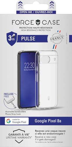 Force Case Cover rinforzata Pixel 8A Pulse Garanzia a Vita Trasparente - IT