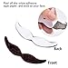 108 PCS Fake Mustaches, Mustache Party Supplies Costume Facial Hair Face Mustaches Bulk Fakes Mustache Kids Self Adhesive Novelty for Adults Mexican and Cinco de Mayo Party Costume