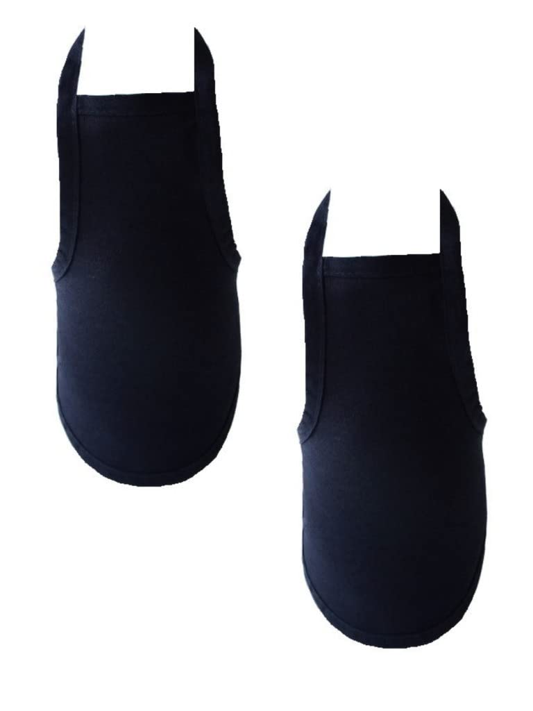 Bottle Apron Decorative Apron 100% Cotton Collection Concept, Choice of Colours and Sizes (Bottle Apron Set of 2-22 x 14 cm, Navy Blue)