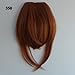 X&Y ANGEL- Girl's One Piece Hair Extensions Fashion Front Fringe Bangs/fringes Clip In On (#1B (natural black))