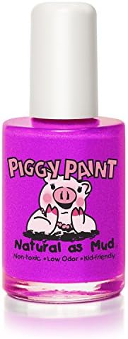 Piggy Paint Nontoxic Girls Nail Polish  Natural No Chemicals  Groovy Grape