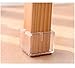 polkar Silicone Chair Leg Pads Felt Mat Table Leg Caps Hardwood Floor Protectors Square #17,Length from 1.89'' to 2.2''（48mm-55mm）(16 Pack)