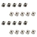 MroMax Weld Nuts,M8 Tab Base UNC Carbon Steel