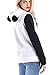 St. Jubileens Women's Cute Panda Print White and Black Fleece Hoodie Sweatshirts Tops Pullover (Small)