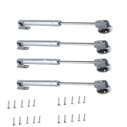 Vogueing Tool Gas Lift Strut, 4pcs Spring Gas Strut Steel Lift Down Soft Close Hinge for Kitchen Cupboard Wardrobe Cabinet Door(20N)