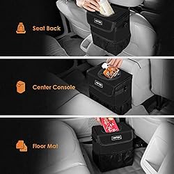 HOTOR Car Trash Can-2-Gallon, Foldable and
