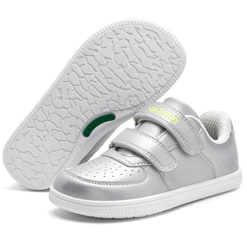 SAGUARO Zapatillas Barefoot Niños Niñas Zapatos Minimalistas Casual con Puntera Ancha Zero-Drop Cierre Autoadherente, Tallas EU 25-35